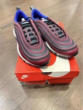 Nike Air Max 97 Night Maroon 2018 921826-012 Size 9.5 NEW!!! (DAM BOX) See Pics